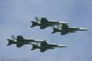 F/A-18F Super Hornet 166681 AJ-203, 166682 AJ-204, 166638 AJ-212 and AJ-213 from VF-213 'Black Lions' NAS Oceana, VA