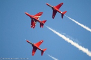 Red Arrows 4-ship roll