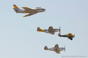 ME04_054 Heritage flight F-86, P-51, P-40 and P-26