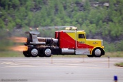 XG44_075 ShockWave - 4130 Chromemoly powered by 3 Pratt & Whitney J34-48 Navy T-2A Buckeye Airplane engines 36,000 horsepower. The ShockWave Jet Truck runs over 300 mph...