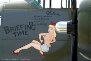 AF08_067 Nose art on B-25 Mitchell