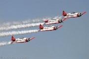 Aeroshell Aerobatic Team - Precision AT-6 Texan flight demonstration team.