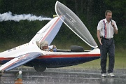 Great airshow announcer Larry Rutt is not going to be stopped by a 