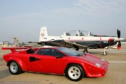 Lamborghini Countach 5000 and T-6A Texan II