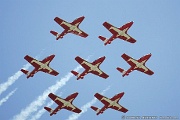 Snowbirds Double Diamond 7-ship Formation