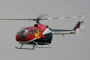 N154EH MBB B0-105 CBS-4 C/N S-704 Chuck Aaron - Red Bull, N154EH