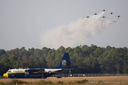 Blue Angels delta over Fat Albert