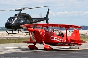 Sean Tucker's Challenger and TV helicopter.