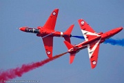 The Synchro Pair, Reds 6 and 7, perform the highly popular opposition manoeuvres during the second half of the display sequence.