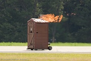 JH21_101 The Port-o-Jet Outhouse is a standard size and model port-o-john with one minor modification-a 1,000 horsepower jet engine!