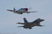 JH21_125 USAF Heritage Flight F-16 and P-51
