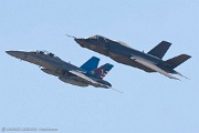 KE21_152 F-35C Lightning II CF-02 from And F/A-18B Hornet 161947 SD-323 from VX-23 