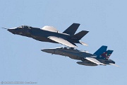 KE21_153 F-35C Lightning II CF-02 from And F/A-18B Hornet 161947 SD-323 from VX-23 
