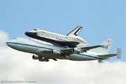 LD27_053 Space Shuttle Enterprise flyby over New York’s John F. Kennedy Airport carried on NASA's Shuttle Carrier Aircraft (SCA) modified Boeing 747-100, N905NA