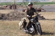 LH04_224 The WWII Battle Reenactment brings to life the sights sounds and smells of ground and air warfare over WWII Europe. Using realistic historical re-enactors and...
