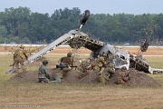 LH04_232 The WWII Battle Reenactment brings to life the sights sounds and smells of ground and air warfare over WWII Europe. Using realistic historical re-enactors and...