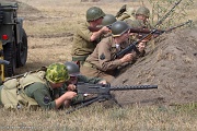 LH04_248 The WWII Battle Reenactment brings to life the sights sounds and smells of ground and air warfare over WWII Europe. Using realistic historical re-enactors and...