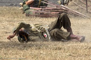 LH04_267 The WWII Battle Reenactment brings to life the sights sounds and smells of ground and air warfare over WWII Europe. Using realistic historical re-enactors and...