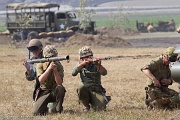 LH04_271 The WWII Battle Reenactment brings to life the sights sounds and smells of ground and air warfare over WWII Europe. Using realistic historical re-enactors and...