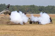 LH04_282 The WWII Battle Reenactment brings to life the sights sounds and smells of ground and air warfare over WWII Europe. Using realistic historical re-enactors and...
