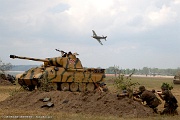 LH04_394 The WWII Battle Reenactment brings to life the sights sounds and smells of ground and air warfare over WWII Europe. Using realistic historical re-enactors and...