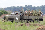 MH10_457 The WWII Battle Reenactment brings to life the sights sounds and smells of ground and air warfare over WWII Europe. Using realistic historical re-enactors and...