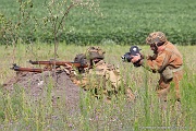MH10_465 The WWII Battle Reenactment brings to life the sights sounds and smells of ground and air warfare over WWII Europe. Using realistic historical re-enactors and...