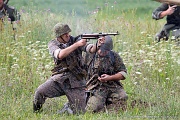 MH10_477 The WWII Battle Reenactment brings to life the sights sounds and smells of ground and air warfare over WWII Europe. Using realistic historical re-enactors and...