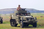 OH29_163 The WWII Battle Reenactment brings to life the sights sounds and smells of ground and air warfare over WWII Europe. Using realistic historical re-enactors and...