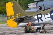 OH28_366 Vlado Lenoch resting under the wing of his Mustang