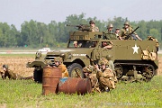 PH20_199 The WWII Battle Reenactment brings to life the sights sounds and smells of ground and air warfare over WWII Europe. Using realistic historical re-enactors and...
