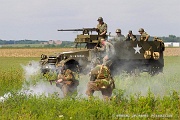 PH20_223 The WWII Battle Reenactment brings to life the sights sounds and smells of ground and air warfare over WWII Europe. Using realistic historical re-enactors and...