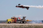 RE20_223 Jet Truck Shockwave race with airplane