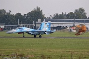 B-1831M1 Ukraine AF Suchoi Su-27UB1M Flanker 71 Blue C/N 96310424043 from 831st Tactical Aviation Brigade Myrhorod, Ukraine