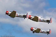 TH24_188 GEICO Skytypers Air Show Team is a flight squadron of six vintage SNJ trainers.