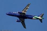 UE07_023 JetBlue flying three New York themed liveries:I Heart Blue York, Blue Finest, and Blue Bravest— at a low altitude over the Big Apple to applaud the efforts of...