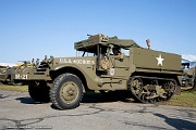 VF05_012 History roars to life - World War II reanactors and their vehicles at Mid Atlantic Air Museum