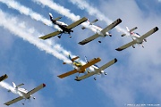 XE06_128 The Full Throttle Formation Team from Atlanta Georgia is the largest precision formation airshow team in America flying Van's Aircraft.