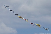 XE06_130 The Full Throttle Formation Team from Atlanta Georgia is the largest precision formation airshow team in America flying Van's Aircraft.