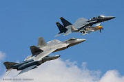 060520_448 USAF Heritage Flight: F/A-22 Raptor, F-15E Strike Eagle, P-51 Mustang and QF-4 Phantom II