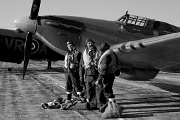 060805_088 Re-enactors in front of Hurricane