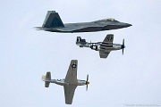 FotoDJ USAF Heritage flight F-22 and P-51 Mustangs