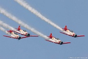 FotoDJ Aeroshell Aerobatic Team - Precision AT-6 Texan flight demonstration team.